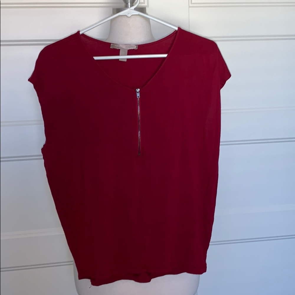 Forever 21 Maroon Short Sleeve Top